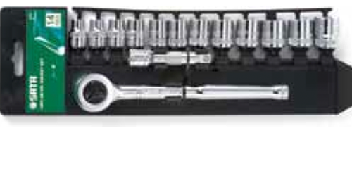 SATA 09523 SOCKET SET 14pc, 3/8", 2kg, Metric,